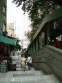 Hill side escalator